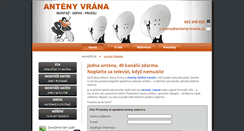 Desktop Screenshot of anteny-vrana.cz